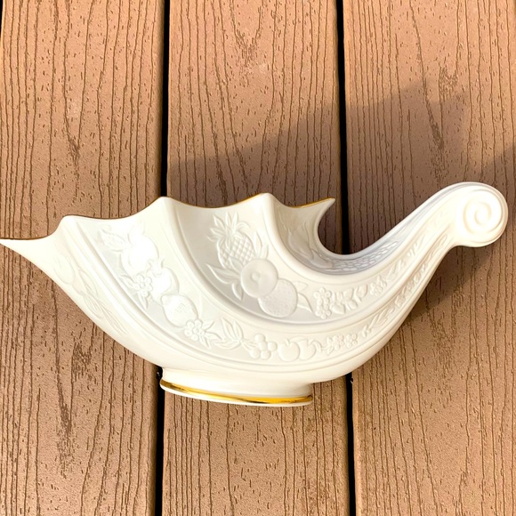 VINTAGE LENOX FRUITS OF LIFE CORNUCOPIA PORCELAIN BRAND NEW DATED 1989 - Picture 2 of 6